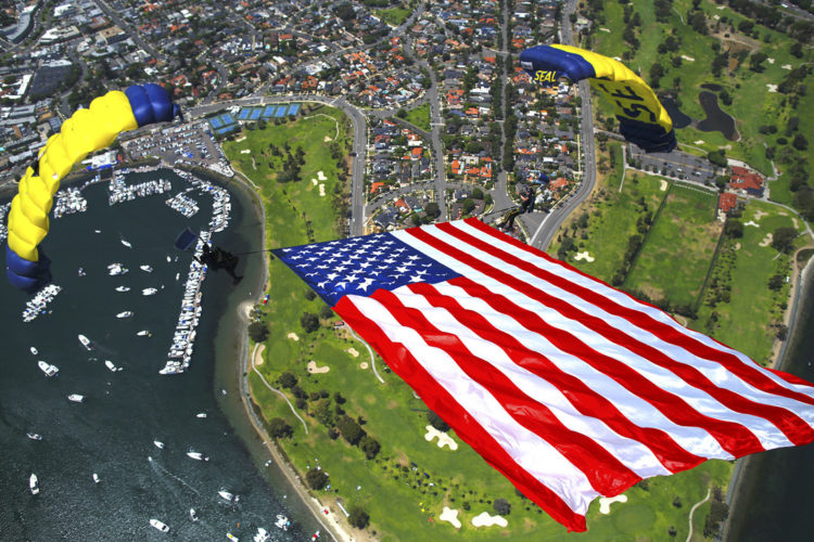 The Pic of the Day: Navy SEALs parachute in San Diego