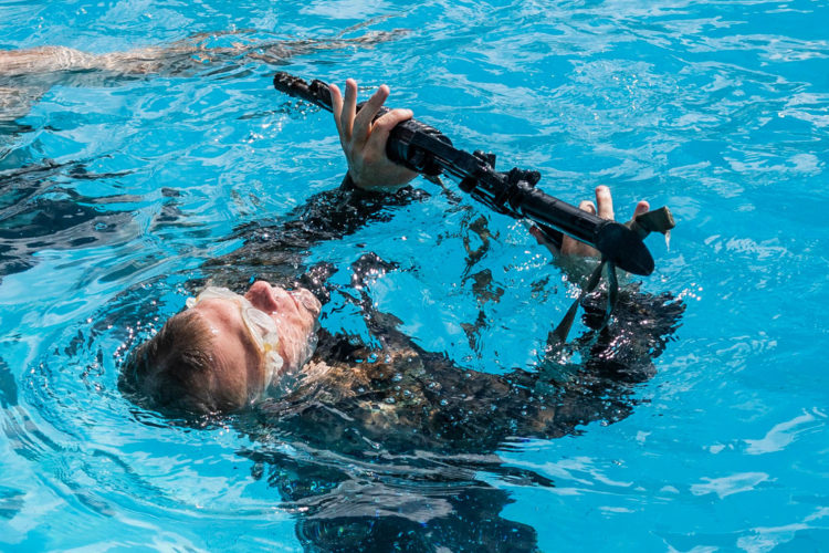 The Pic of the Day: Treading water, a favorite Force Recon pastime