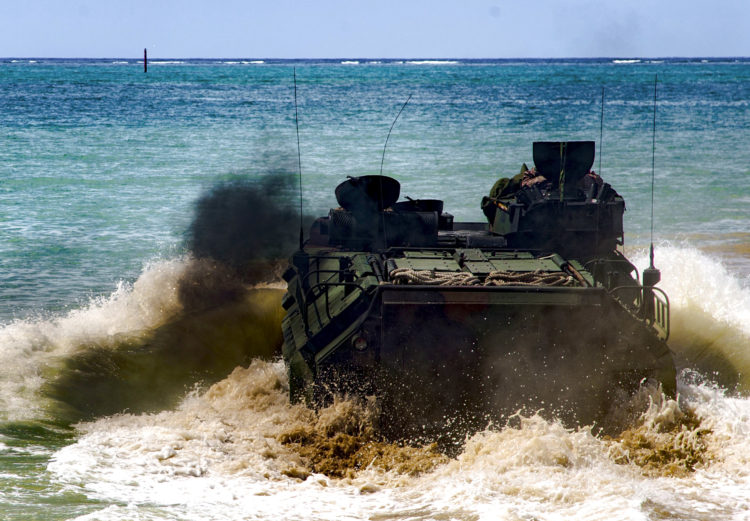 Marine Corps amphibious assault vehicle sinks, multiple casualties
