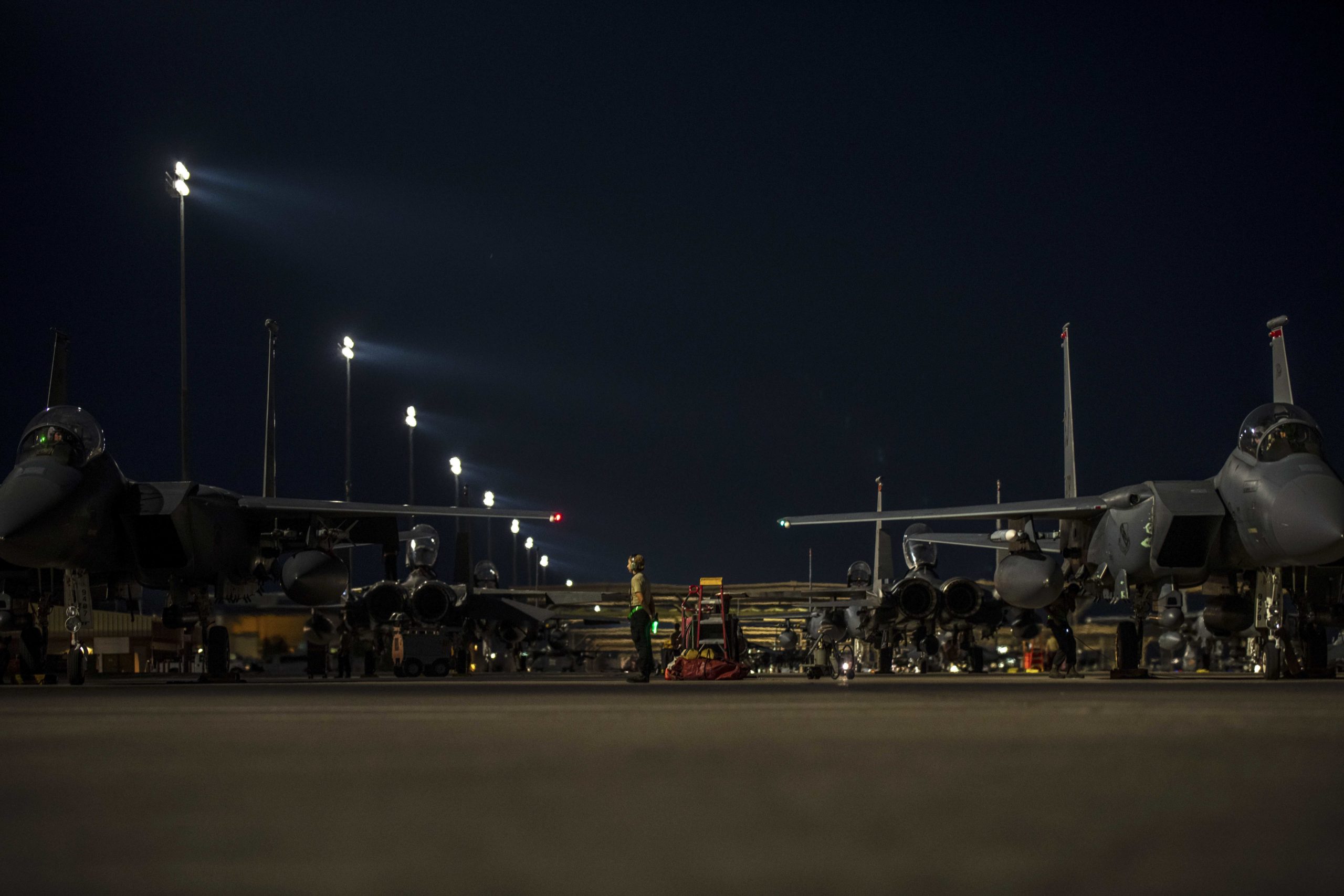 The Pic of the Day: F-15E Strike Eagles preparing to launch