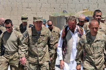 General Patraeus in Afghanistan in 2011