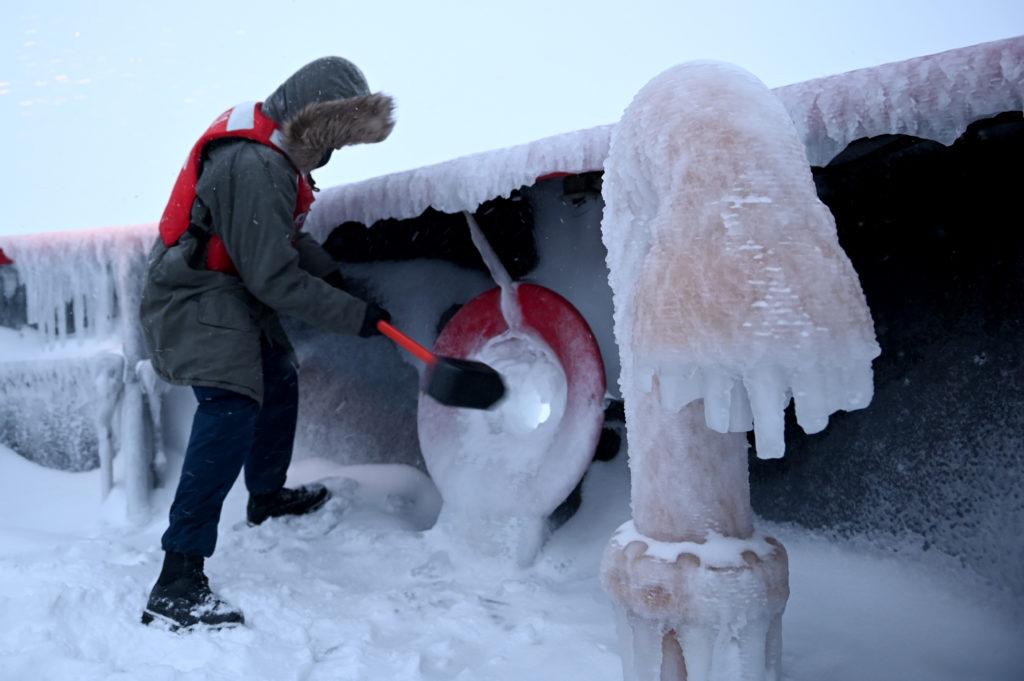 Coast Guard Cutter Polar Star Arctic West Winter 2021