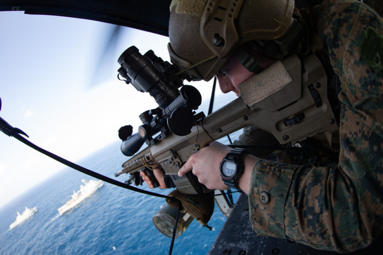 Marines’ Maritime Raid Force Supports a VBSS Mission in the Philippine Sea