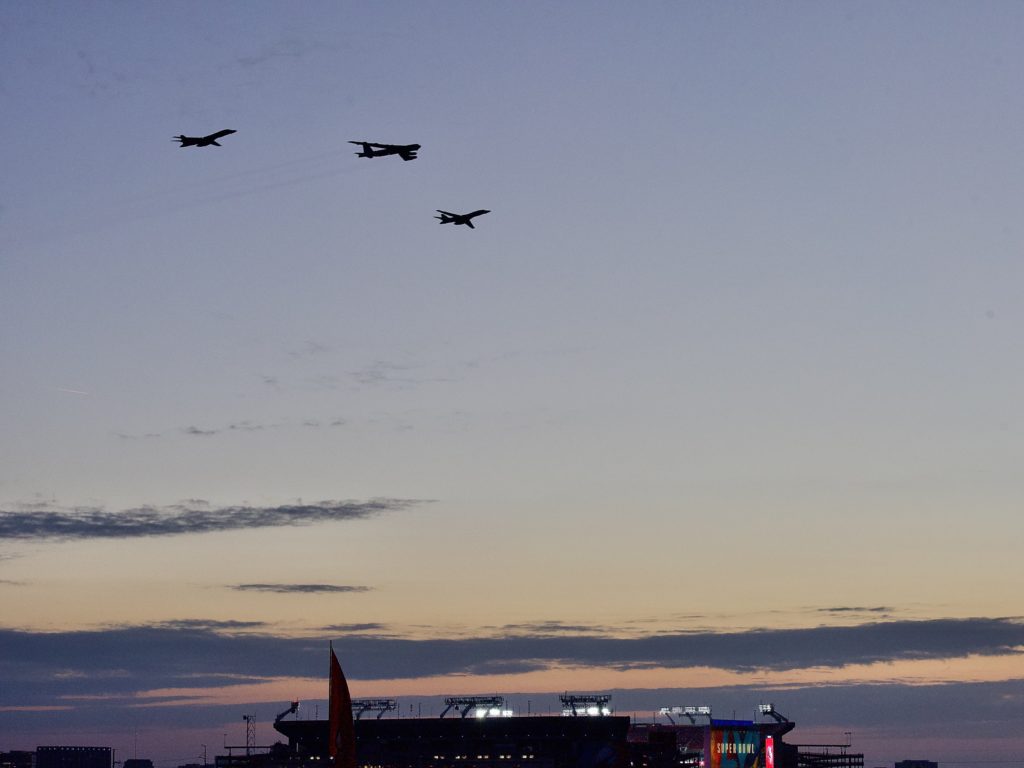 Super Bowl flyover