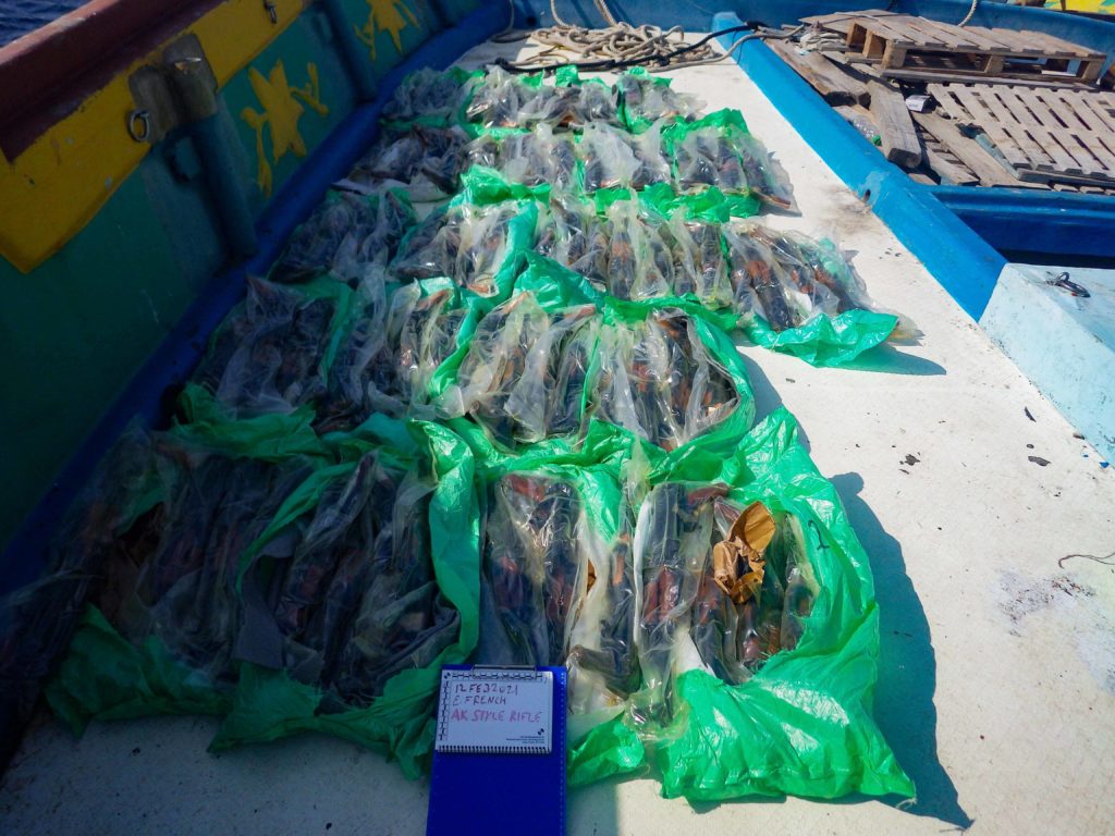 Russian weapons seized off the coast of Somalia
