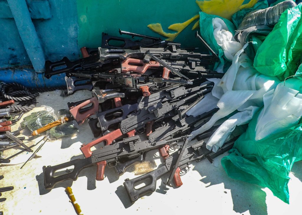 Russian weapons cache seized in the Arabian Sea