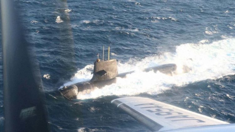 Japanese Submarine Soryu Damaged, Surfaces Under Chinese Freighter