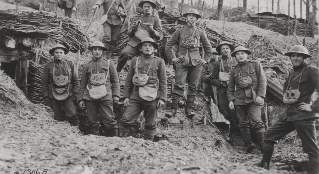 U.S. Marines in France during WWI.