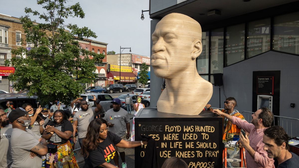 George Floyd statue