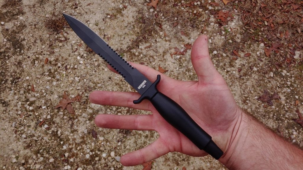 Gerber MK II with a serrated blade