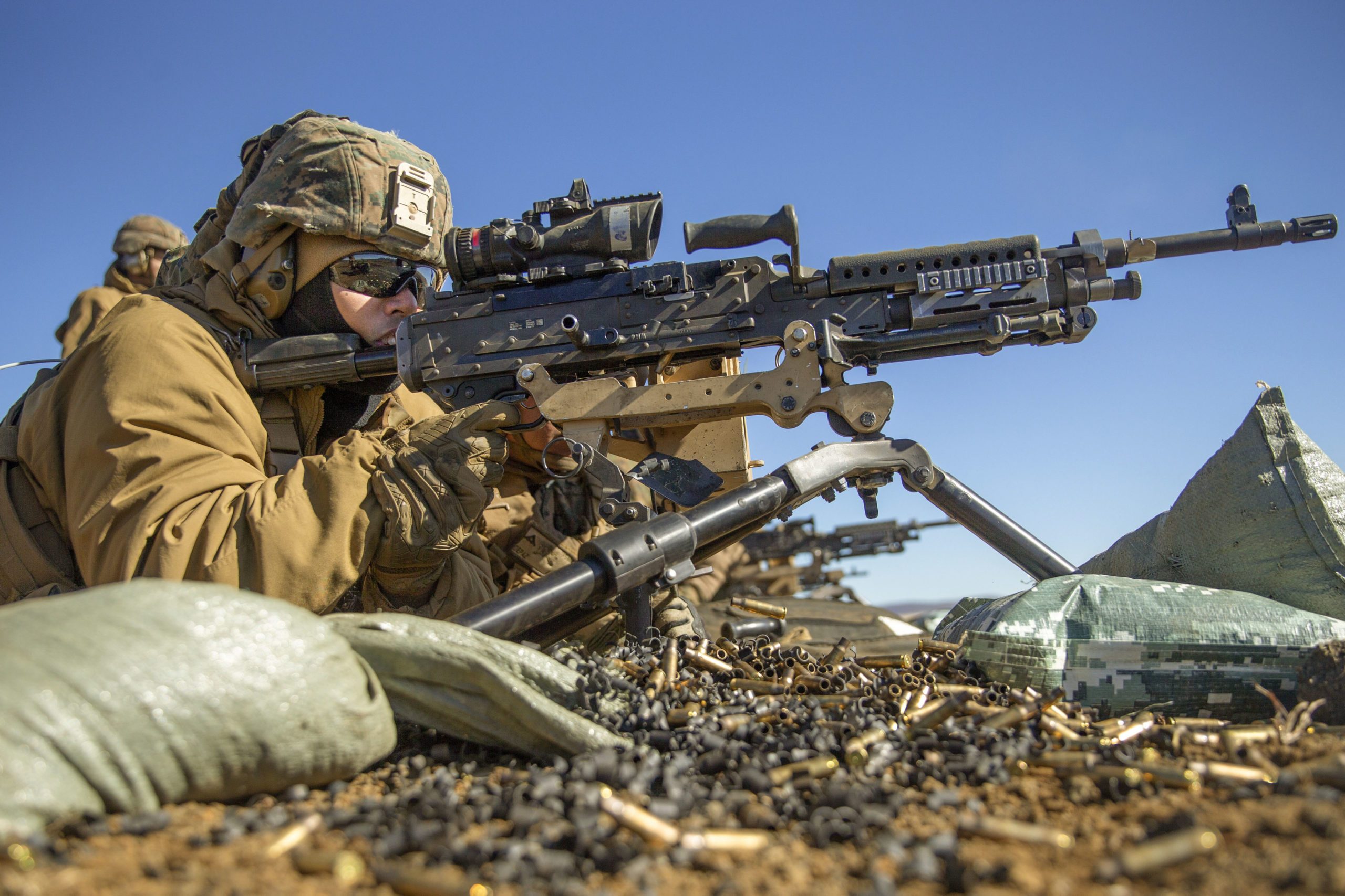 FN M240B Machine Gun Marines