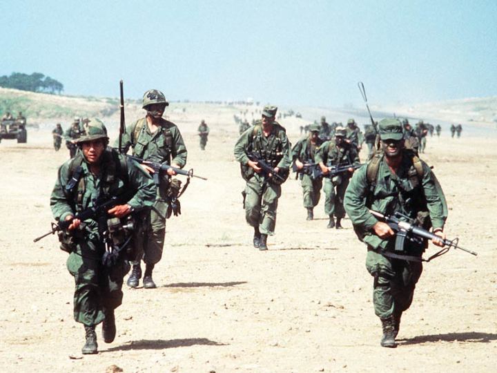 Rangers during the invasion of Grenada.