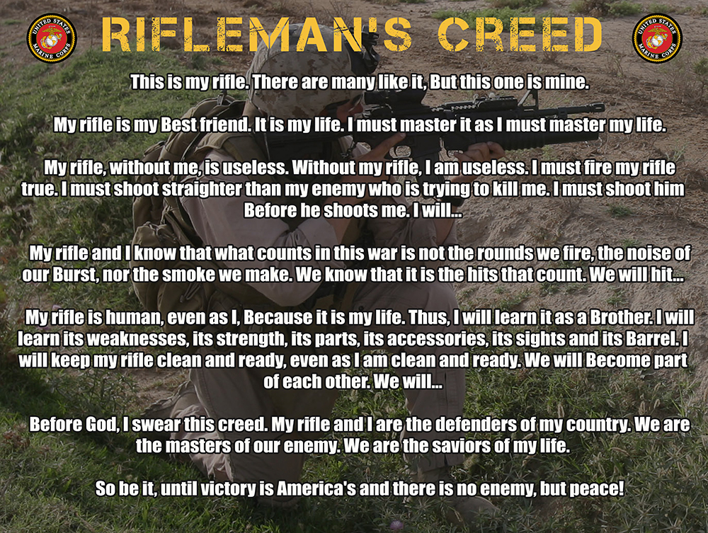 Marine Corps Rifleman's Creed