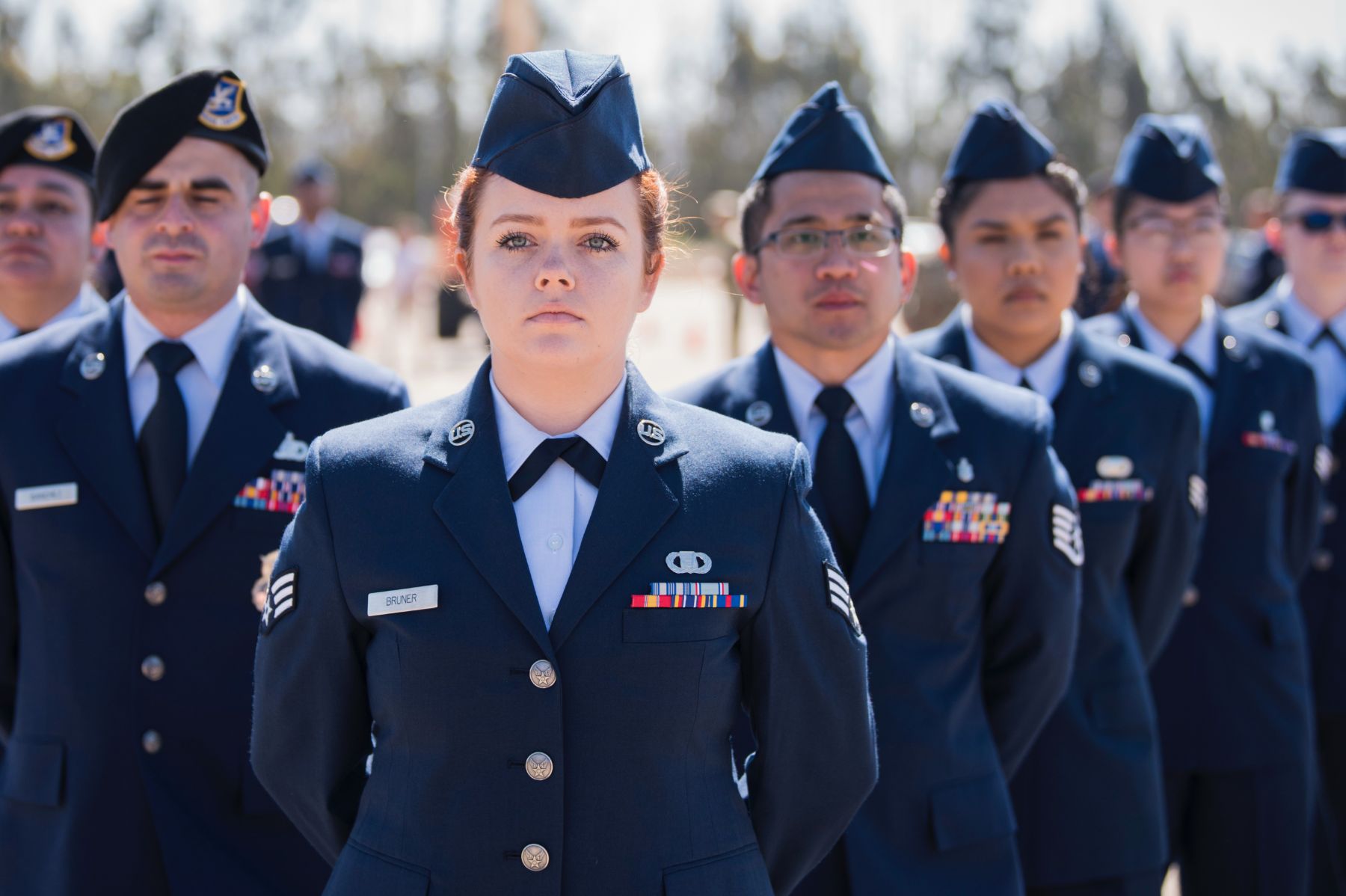 air force ranks on uniform