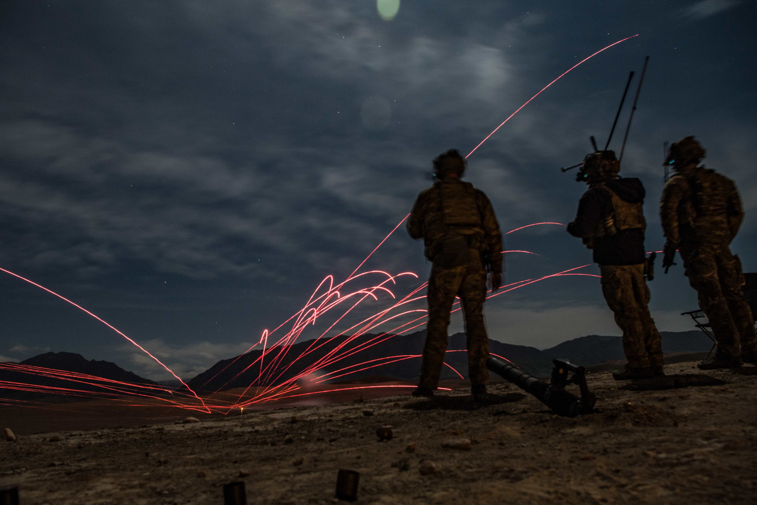 Air Force joint terminal attack controller call-for-fire training tracer rounds
