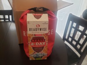 Readywise 2-day meal pack