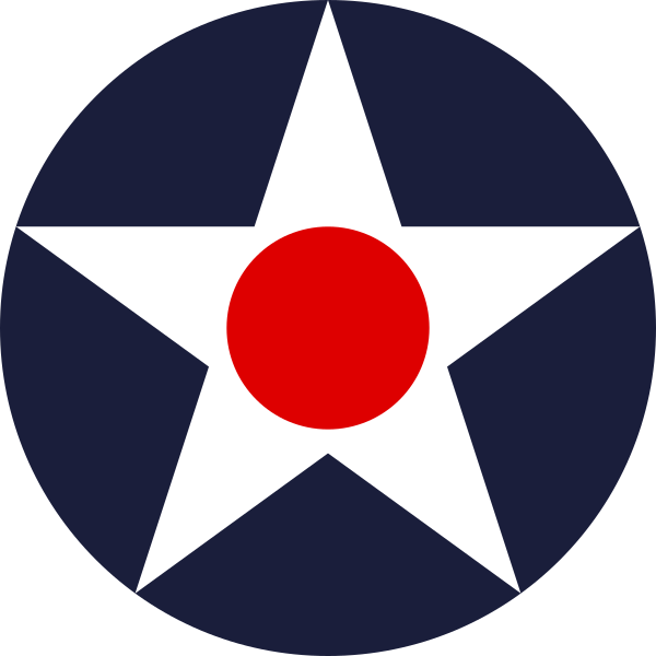 US Army Air Coprs Roundel shield emblem