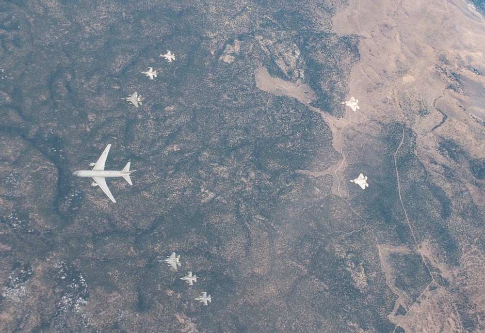 F-22s, F-15Es, F-16s, KC-46