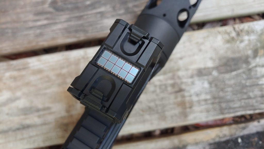 Holosun AEMS red-dot sight solar panel