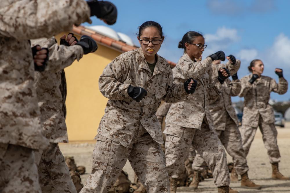 female training at MCRD San Diego