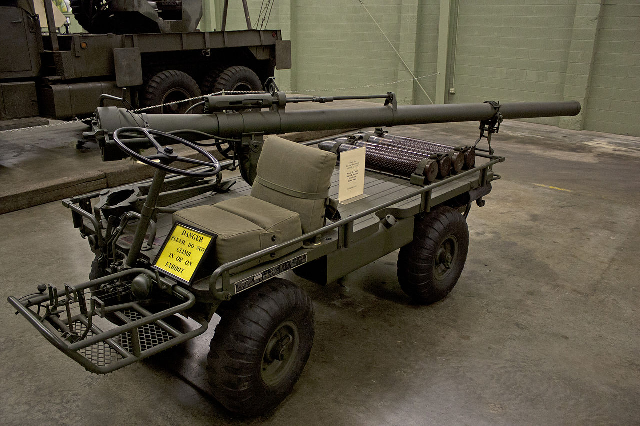 Mule vehicle with 106mm rifle