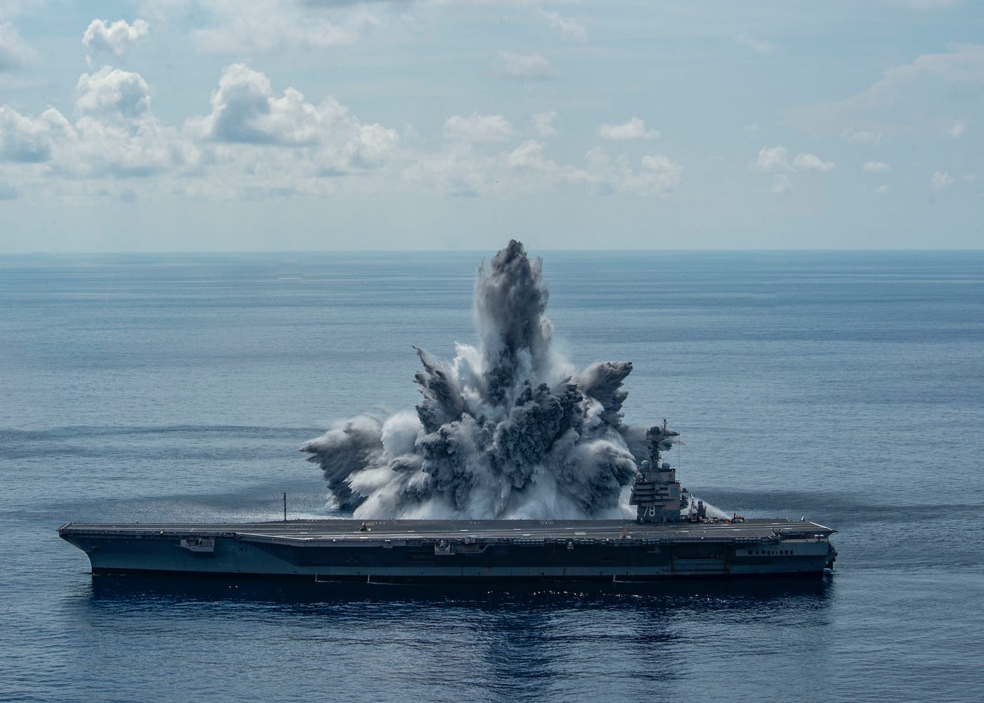 USS Gerald R. Ford aircraft carrier shock trials