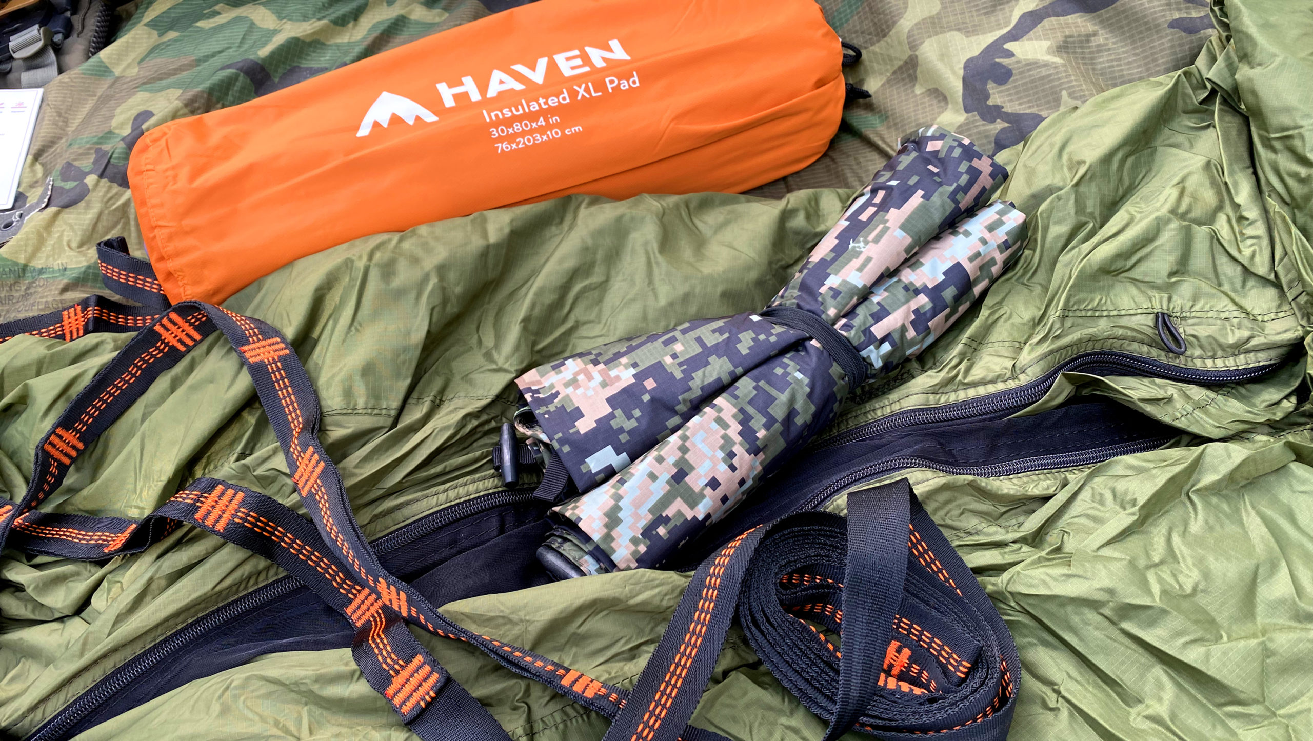 Haven Hammock Tent components