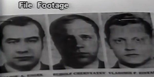 KGB spies Valdik Enger, Rudolf Chernyayev, Vladimir Zinyakin