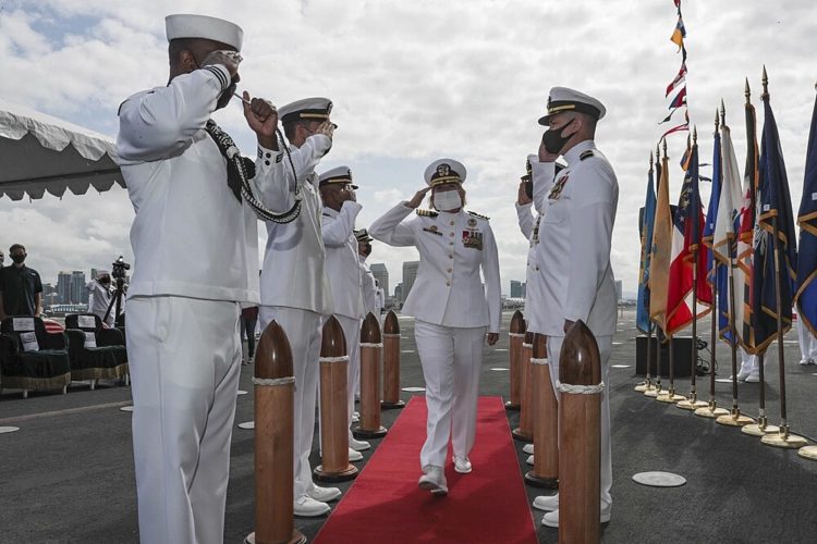 USS Abraham Lincoln Gets Her First Female Commanding Officer.