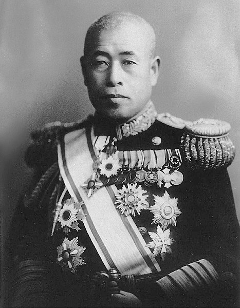 Portrait of Marshal Admiral Isoroku Yamamoto.