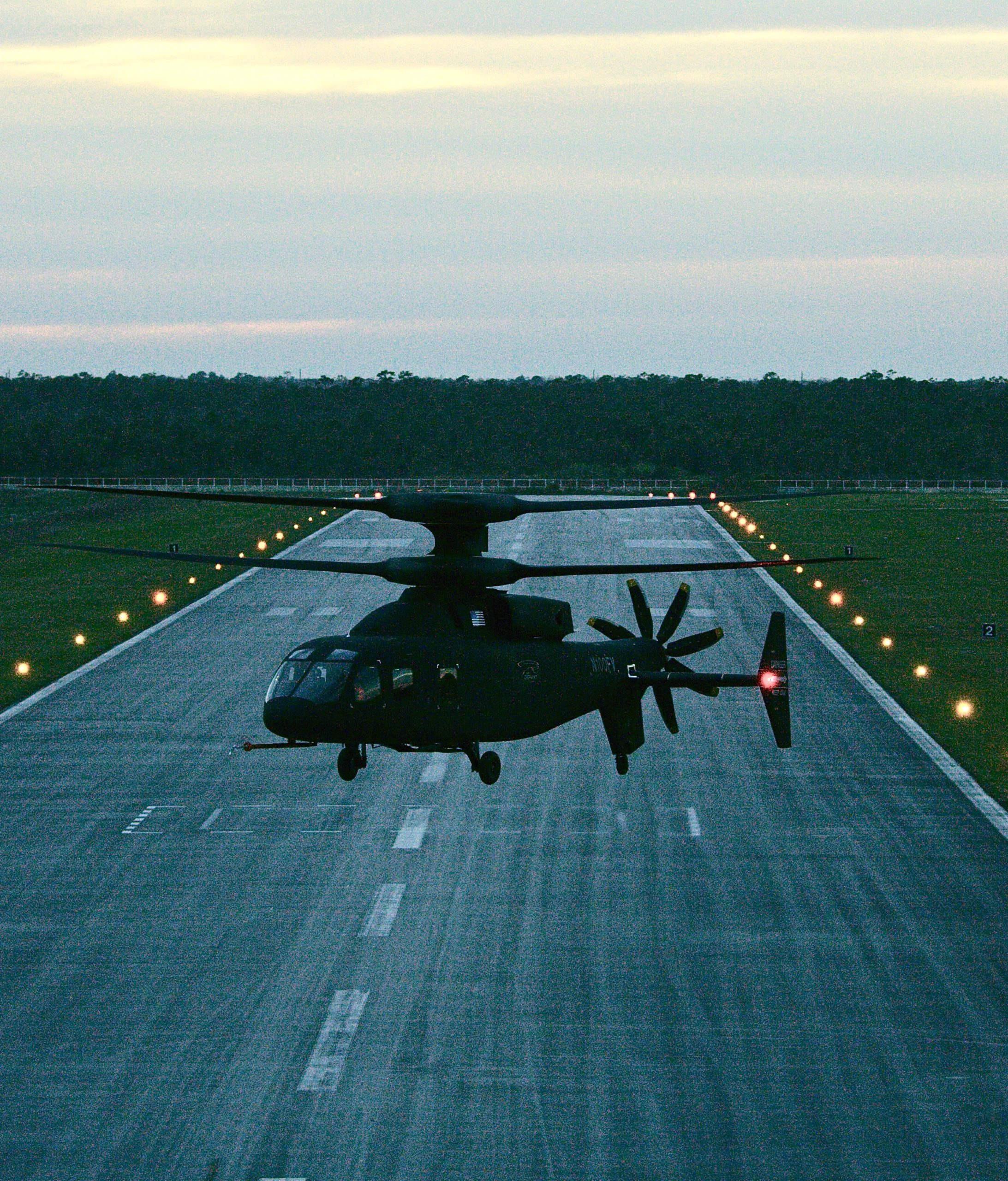 The DEFIANT-X, Sikorsky-Boeing's entry to the Future Vertical Lift program (Lockheed Martin). Source: https://www.flickr.com/photos/lockheedmartin/albums/72157675807117655