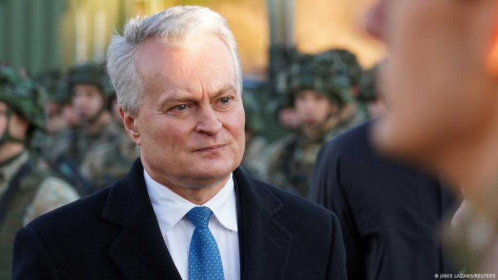 Lithuania's President Gitanas Nauseda (DW via Reuters). Source: https://www.dw.com/en/lithuania-taking-a-stand-against-china/a-60105709