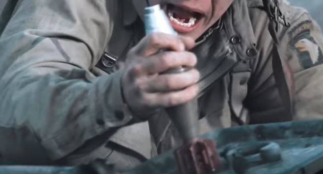 Private Ryan striking the mortar round