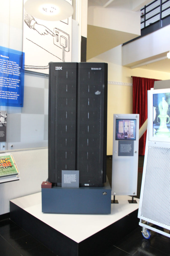 IBM's Deep Blue Computer at a Computer History Museum (Wikimedia Commons). Source: https://commons.wikimedia.org/wiki/File:IBM_Deep_Blue_at_Computer_History_Museum_(9361685537).jpg