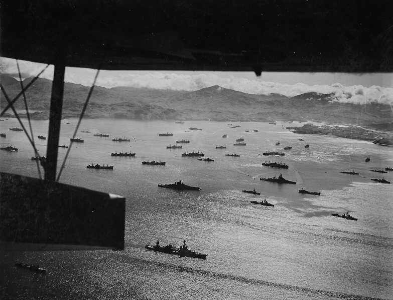 The Kiska invasion fleet