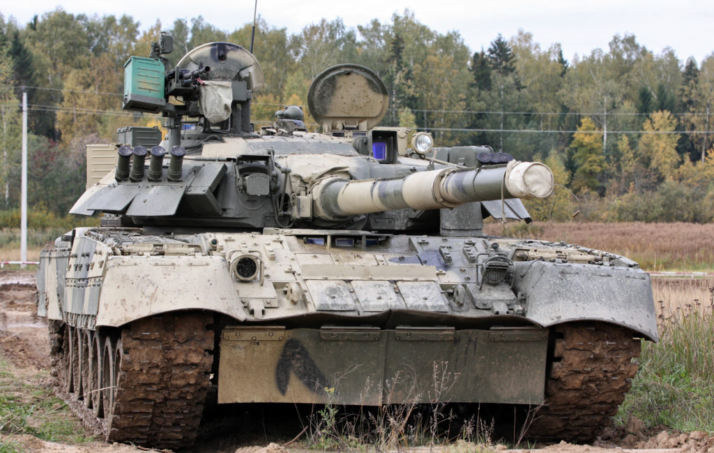 4th Tank Division's T-80 during training (Wikimedia Commons). Source: https://commons.wikimedia.org/wiki/File:4th_Guards_Kantemirovskaya_Tank_Division_(395-11).jpg