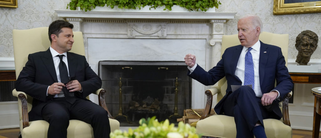 Ukrainian President Volodymyr Zelensky meeting with US President Joe Biden (US Embassy in Ukraine). Source: https://ua.usembassy.gov/joint-statement-on-the-u-s-ukraine-strategic-partnership/joe-biden-volodymyr-zelensky/