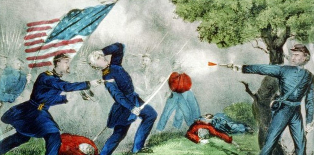 Civil War battle Flag