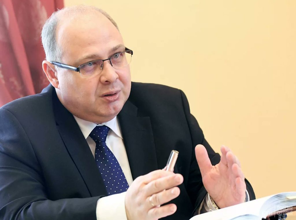 Director of the Foreign Ministry’s Second European Department Sergey Belyaev (MFA Russia Twitter Account). Source: https://twitter.com/mfa_russia/status/1197548788371611648