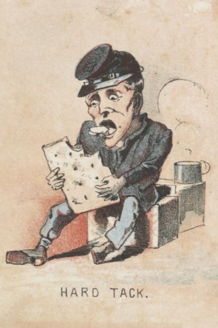 The horror of hardtack bread. If it's bad enough to make a cartoon about, it's got to be pretty bad. Image Credit: new.qq.com