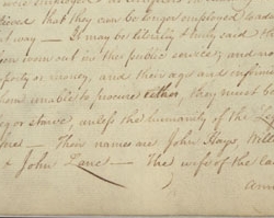 Letter from William Cabell about Anna Maria Lane