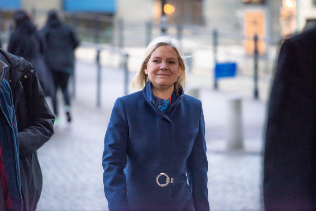 Magdalena Andersson is elected Sweden's first female Prime Minister on November 24, 2021 (Wikimedia Commons). Source: https://commons.wikimedia.org/wiki/File:Magdalena_Andersson_is_elected_Prime_Minister_in_2021._01.jpg