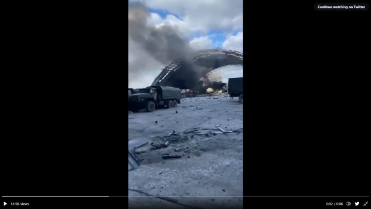 Ukraine’s Antonov-225 Mriya, World’s Largest Plane Likely Destroyed