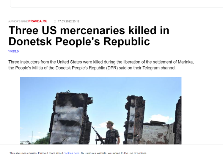 National Guard Refutes Russian State Media Claims Of Three Tennessee Guardsmen Killed in Ukraine