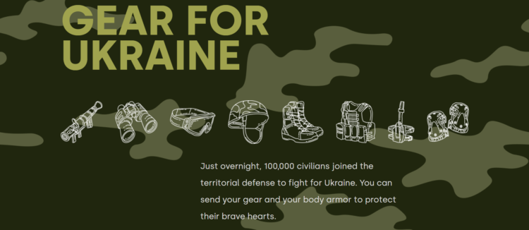 You Can Help: Send Badly Needed Gear to Ukraine