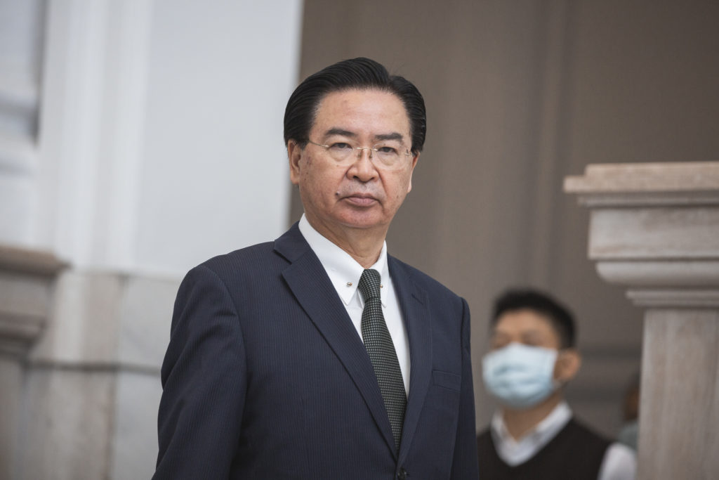 Taiwanese Minister of Foreign Affairs Joseph Wu at Office of President, 2020 (Wikimedia Commons). Source: https://commons.wikimedia.org/wiki/File:Taiwanese_Minister_of_Foreign_Affairs_Joseph_Wu_at_Office_of_President,_Taipei_20200401.jpg