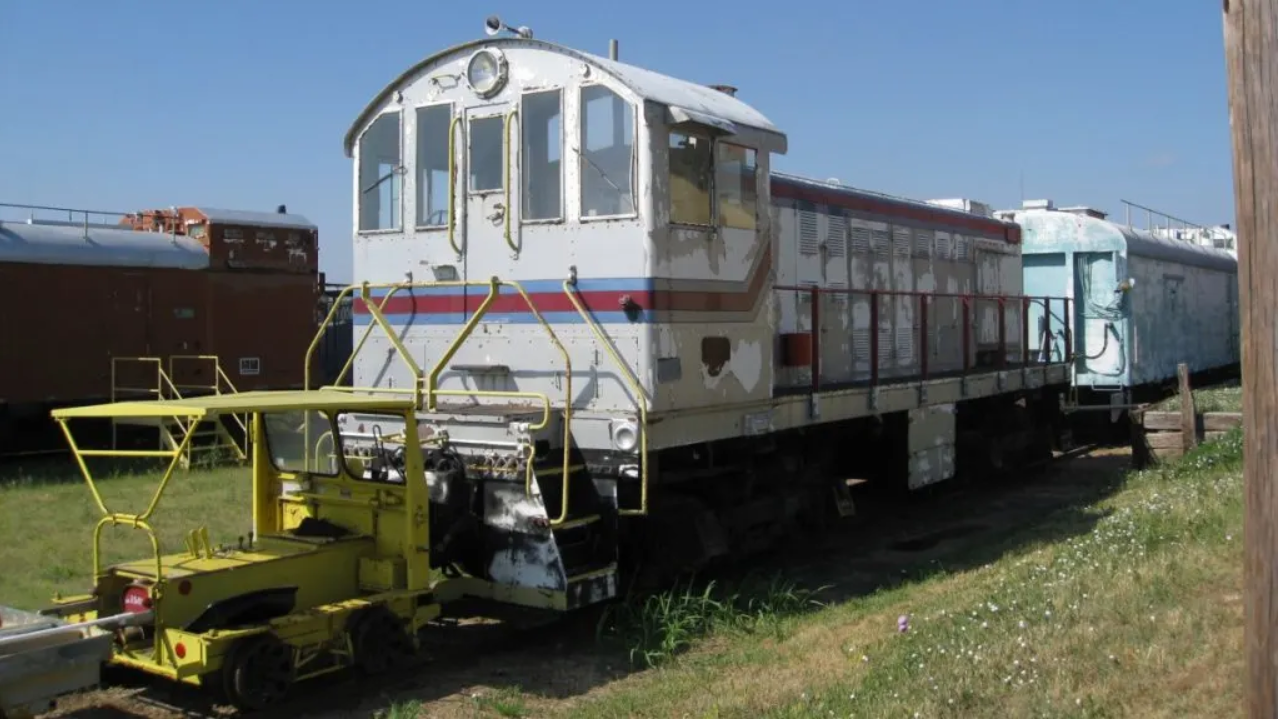 A “white train” at the Amarillo Railroad Museum