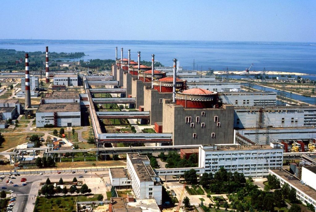 A photograph of the Zaporizhzhia nuclear power plant (Azernews). Source: https://www.azernews.az/region/189949.html