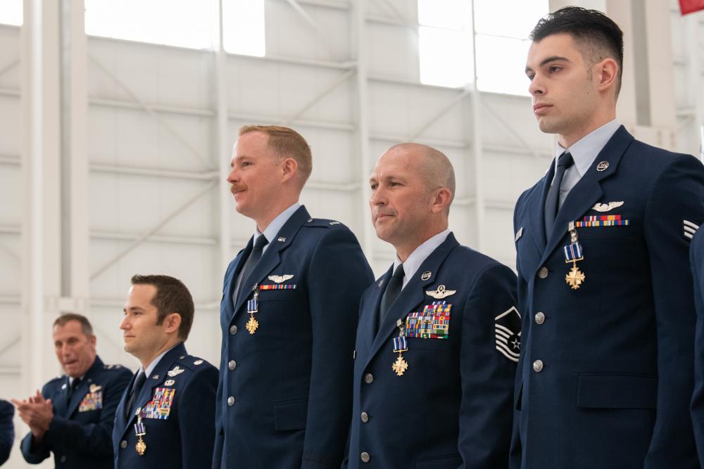 4 Airmen Awarded the Distinguished Flying Cross for Rescue and Evacuation 153 US Citizens and Afghans from Kabul
