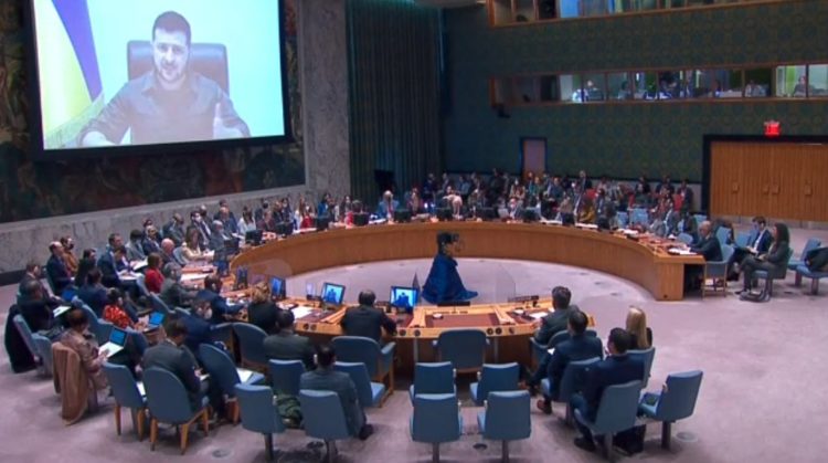 Zelensky Tells UN Security Council to ‘Dissolve’ Itself if It Cannot Kick Out Russia